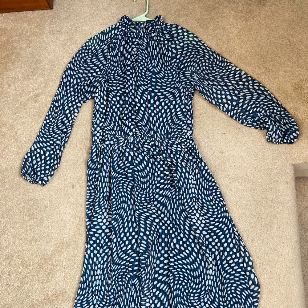 Scoop Midi Dress Green Print L